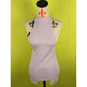 Elie Tahari Womens Lavender Purple Sleeveless Stretchy Top Size S?